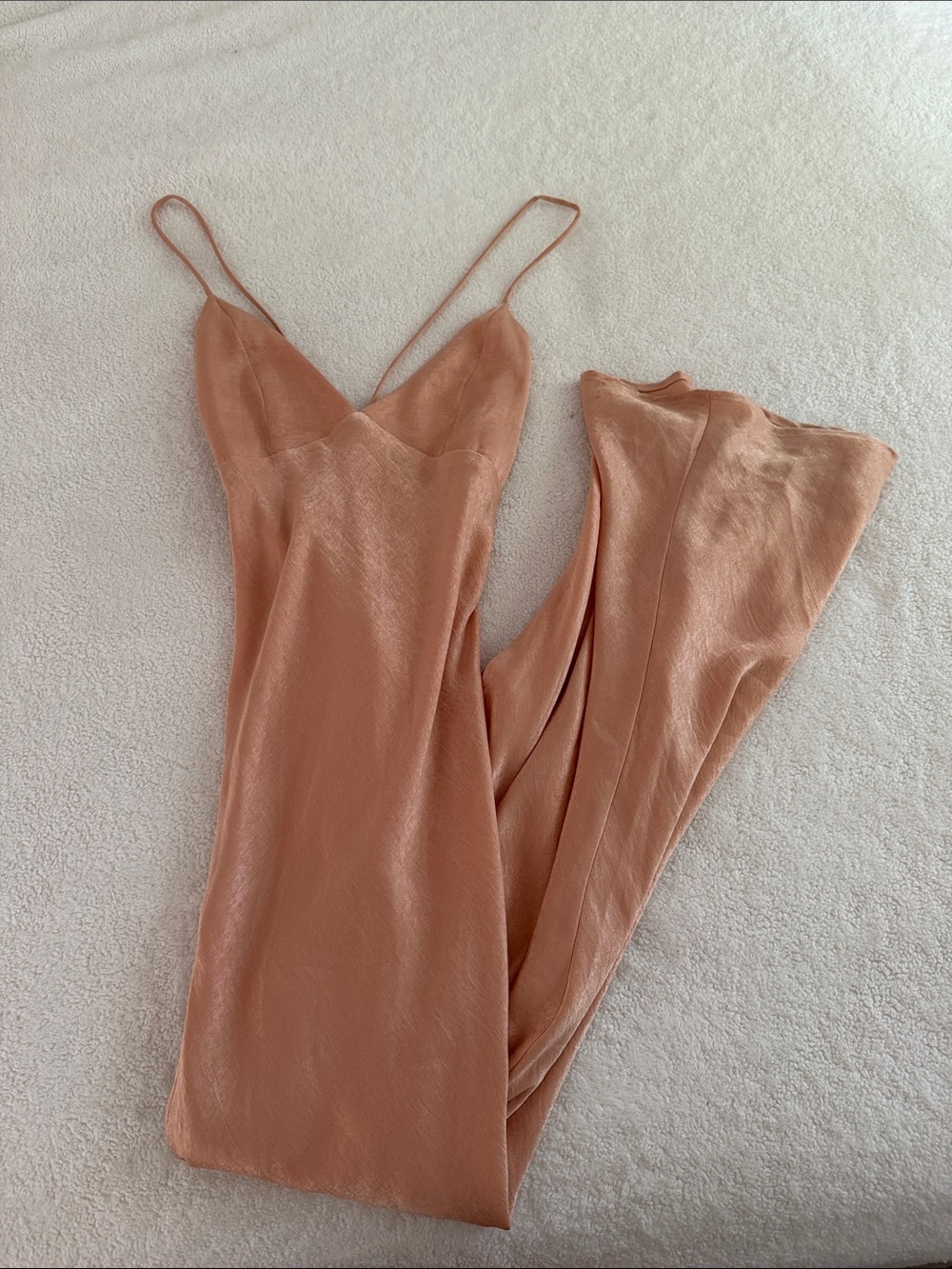 RESA Camille Slip Dress in Blush